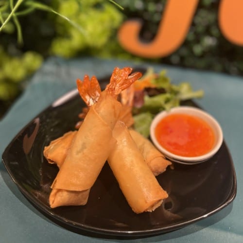 Crispy Basil Shrimp.