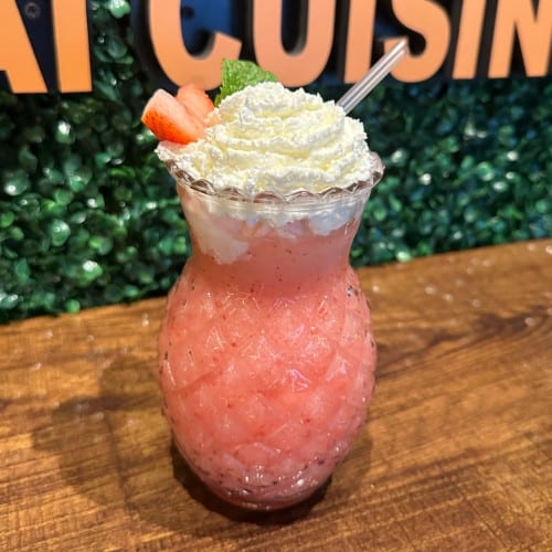 Rose Strawberry Frosty.