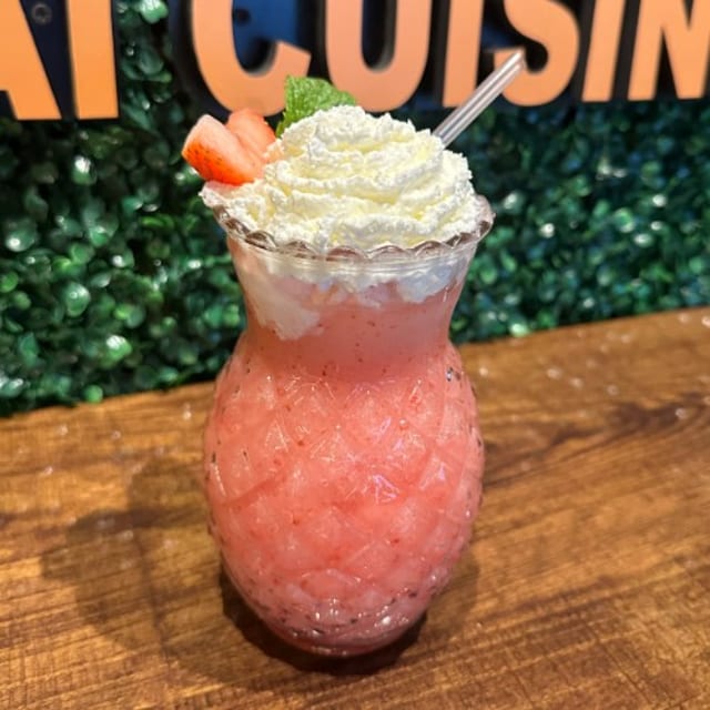 Rose Strawberry Frosty.