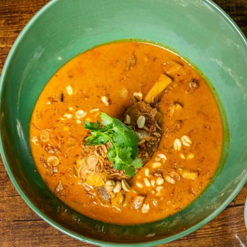 Lamb Shank in Massaman Curry.
