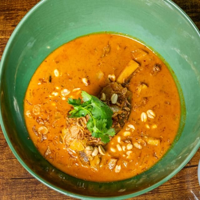 Lamb Shank in Massaman Curry.