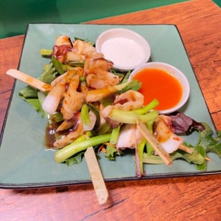 Grill Satay Octopus